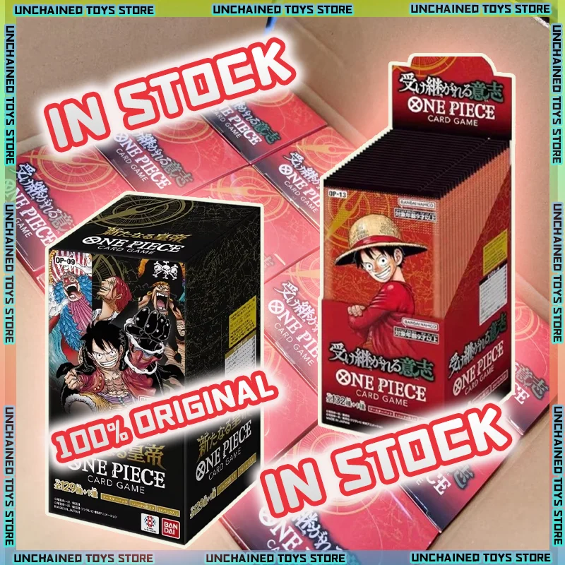 In Stock Original Anime Booster Box One Piece The New Emperor OP09 OP13 Booster Tcg Rare Battle Collection Box Card Toys Gifts