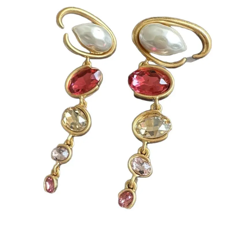 Fashion Jewelry High-End Exaggerated Long Pendant Earrings for Women, Party Gifts Jewelry Studs Timeless Gem Vault