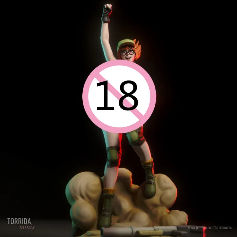 1/24 Schaal Hars beeldje Fiolina Nsfw DIY Twee versies Model Kit Ongemonteerd Ongeverfd Sculptuur speelgoed