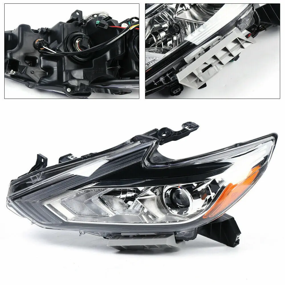 

Left Headlight Assembly for 2016-2018 Nissan Altima 2.5L - Driver Side Halogen Headlamp, Direct Replacement Part