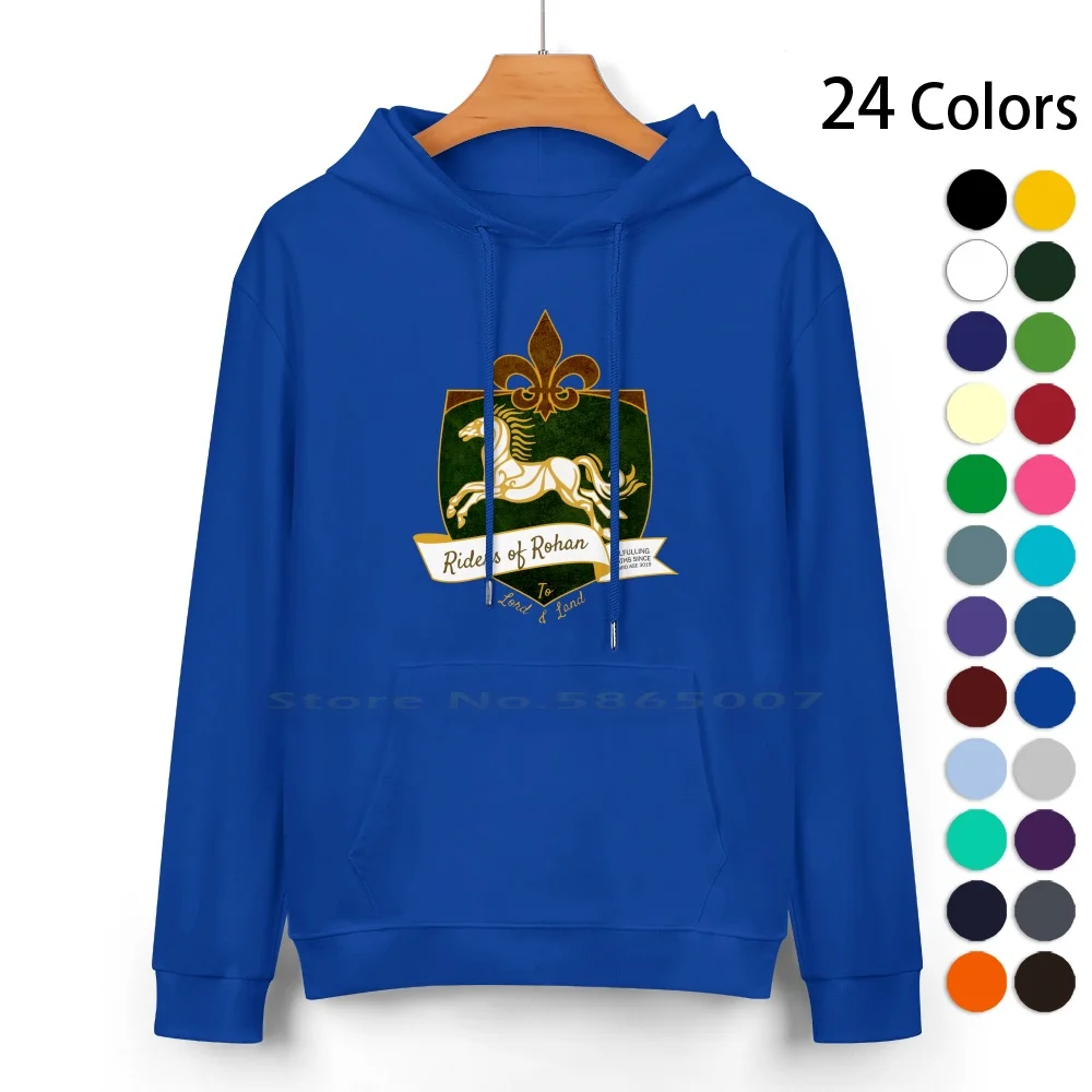 The Riders Pure Cotton Hoodie Sweater 24 Colors Rohirrim Riders Of Rohan Return Of The King Two Towers Theoden Eowyn Horses