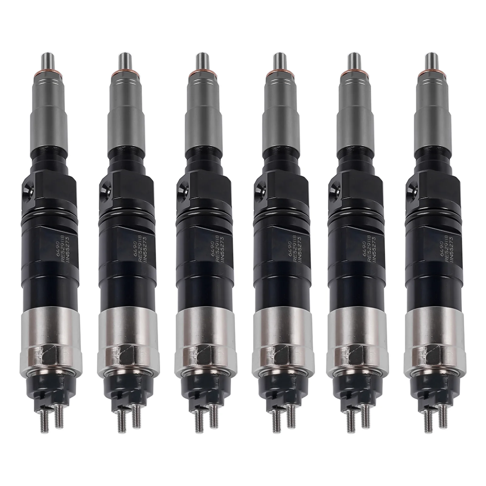 

AP01 6X Fuel Injector Fit For John Deere 4045 6068 Engine 6.8L RE529118 RE546781 New
