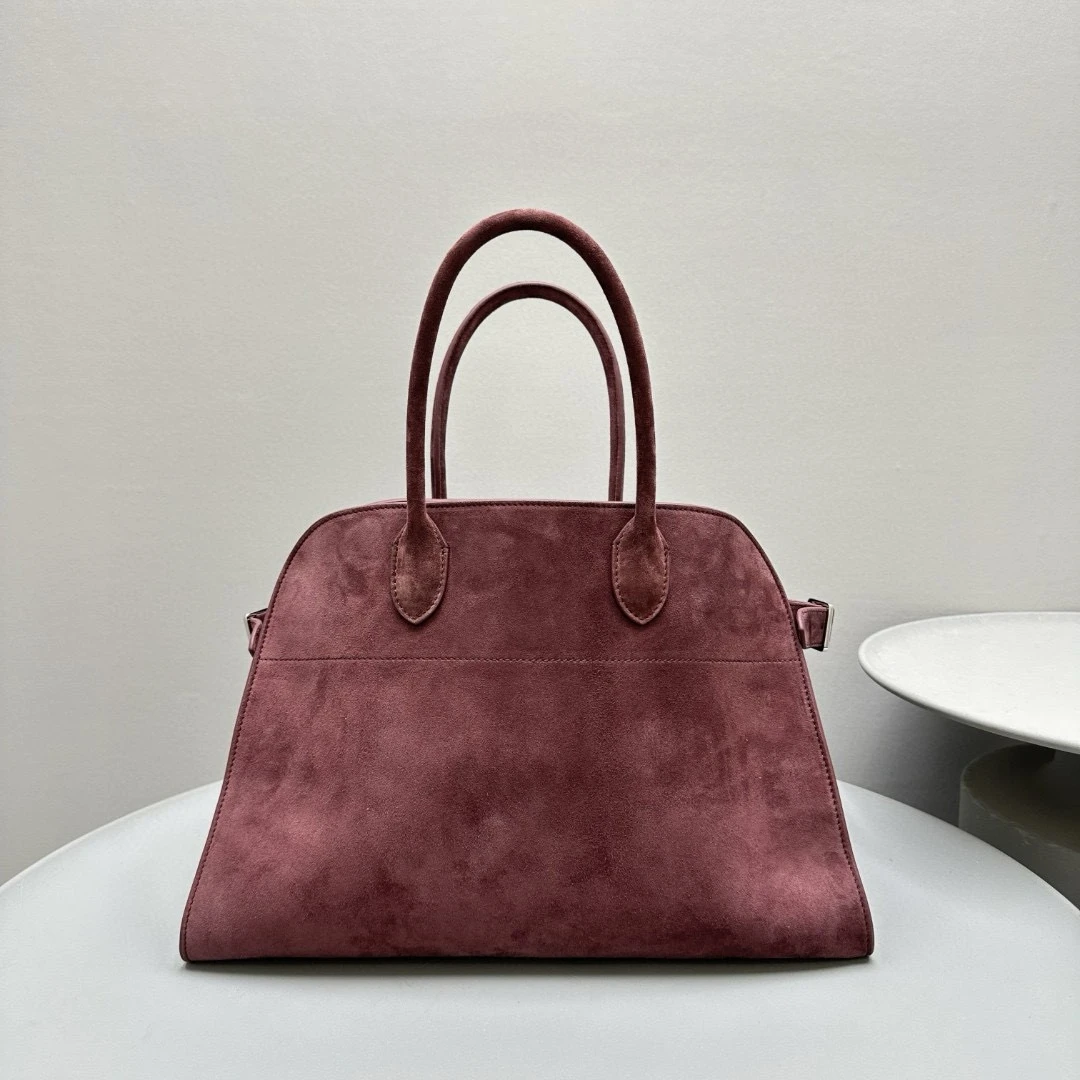 High Quality Margaux15 Soft Leather Handbag 38cm Casual Suede Tote Bag Large Capacity Factory Direct Sales SSS Quality