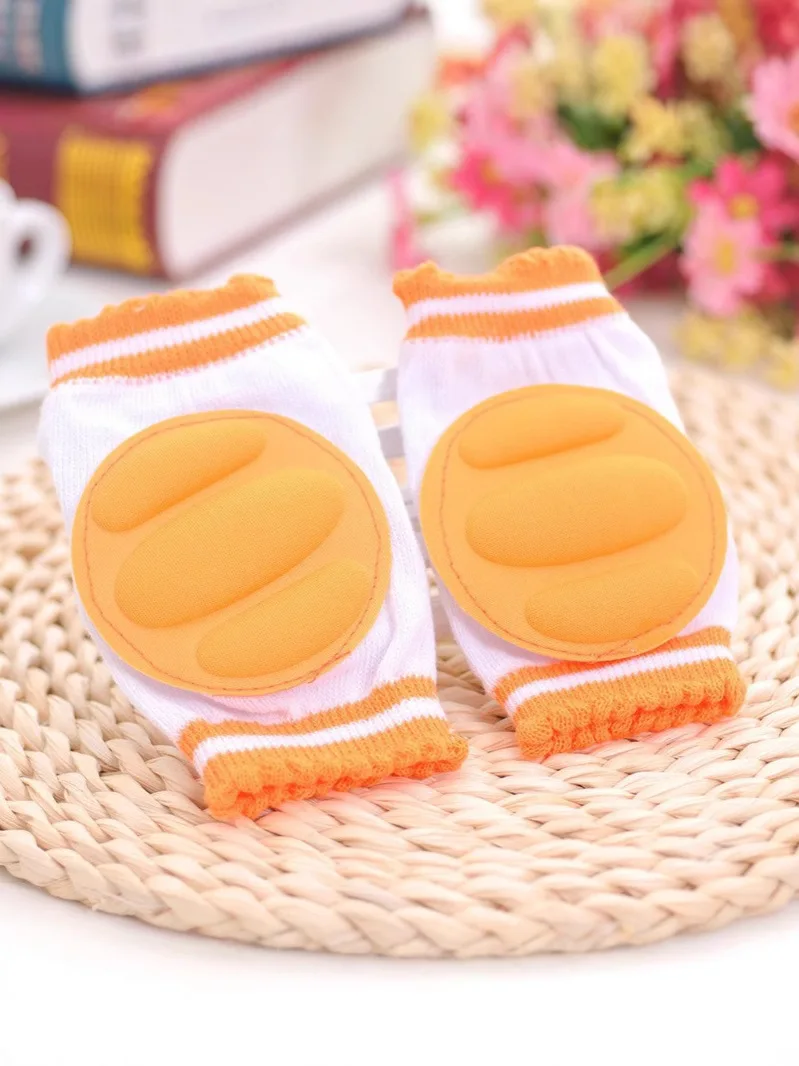 Cotton Baby Knee Pads for Girls & Boys 1-3 Years Anti-Slip Infant Knee Protector For Crawling