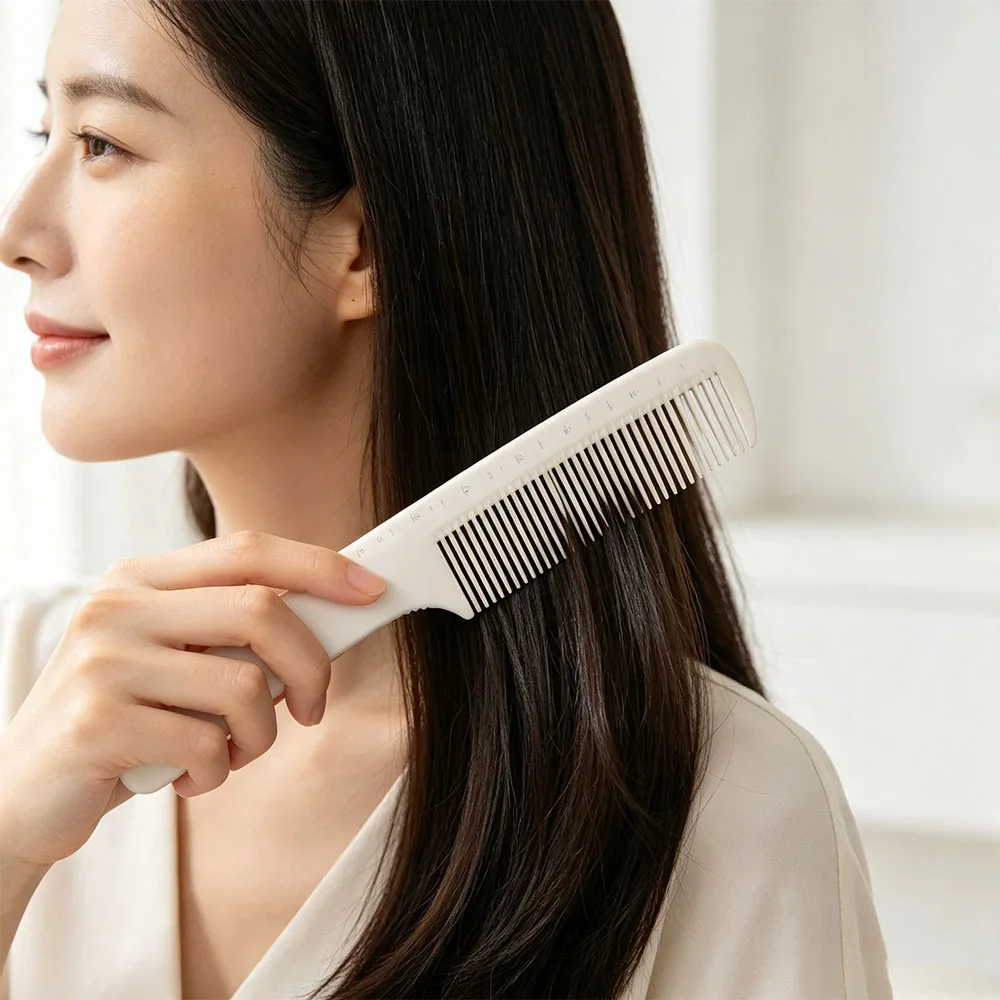 Double-sided Laser Scale Hair Comb Anti-static Non-slip Handle Hair Cutting Comb Styling Tools Hair Brushes