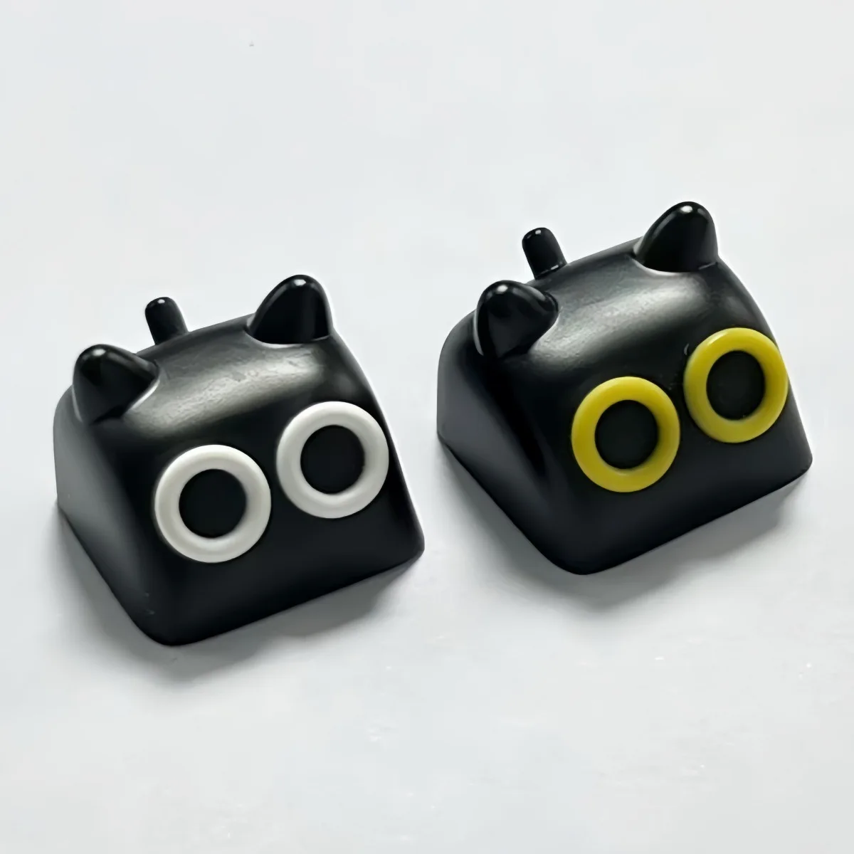 

Personalized 3D resin cute cartoon cat keycap single creative DIY cross shaft cat keycap gift
