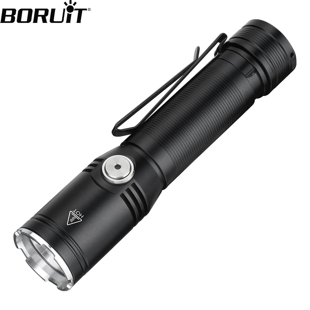 BORUiT ET25 LED EDC Memory Flashlight Super Bright 1080LM Type-c Rechargeable Torch IP67 Waterproof Emergency Fishing Lantern