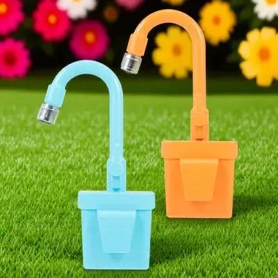 2 Stuks Plastic Waterkraan Speelbal Kunstmatige Keukenkraan voor Kinderen Fantasiespel Leren Ervaring Veilig Draaien Ontwerp