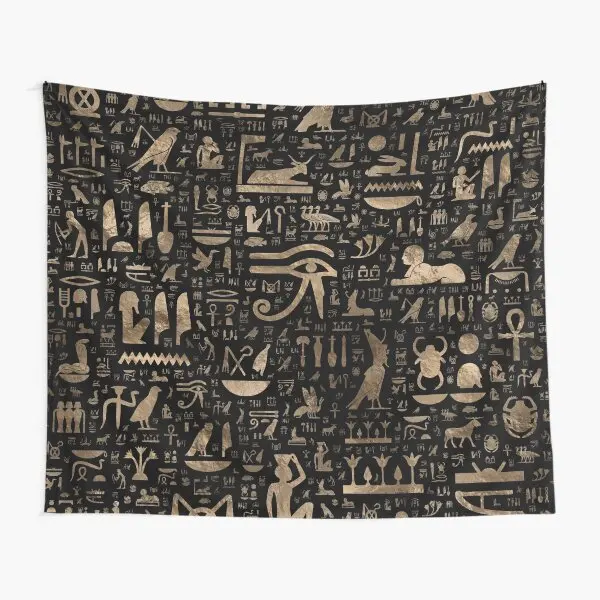 Egypt Hieroglyphs Tapestry Ancient Egypt Carvings Mural Tapestry Egyptian Culture Tapestry Wall Hanging for Living Room Bedroom