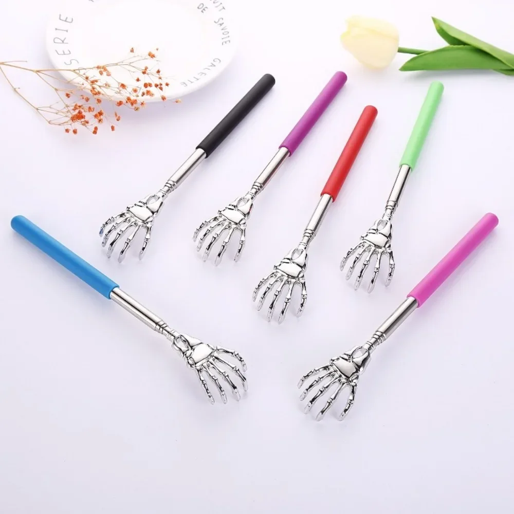 Stainless Steel Back Scratcher Telescopic Scratching Massager Extendable Itch Old Man Happy Health Products Hackle Handicrafts