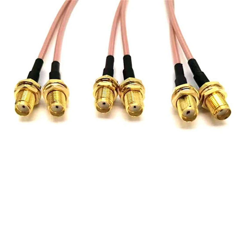 3-Pack Radio Frequency Coaxial Connection Cable SMA Splitter Cable SMA Male To Dual SMA Female Coaxial Cable