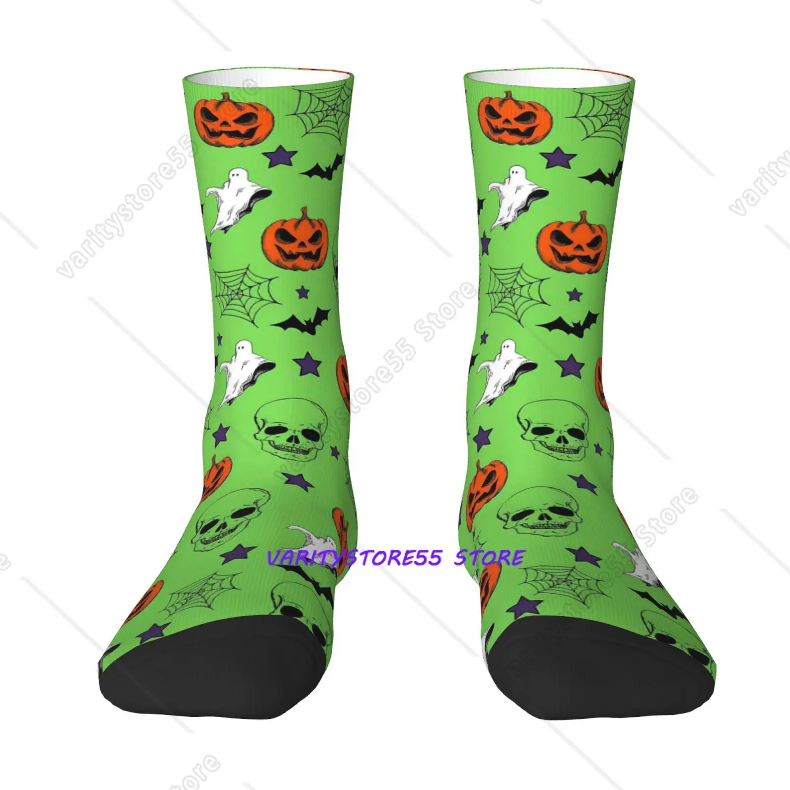 Halloween Pumpkin Skull Pattern Machine Washable Suitable for Outdoor Sports Enthusiasts Comfortable and Breathable