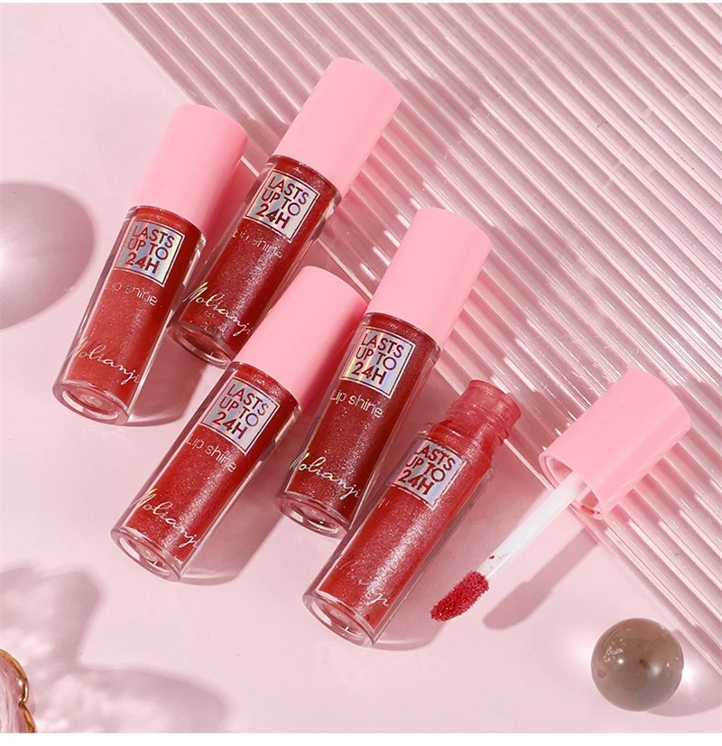 3 Farben Fließender Glitzer-Lipgloss Feuchtigkeitsspendender Diamant-Schimmer Lip Glaze Funkelnder Glitzer Flüssiger Lippenstift Perl-Lippentinte – Detail 16