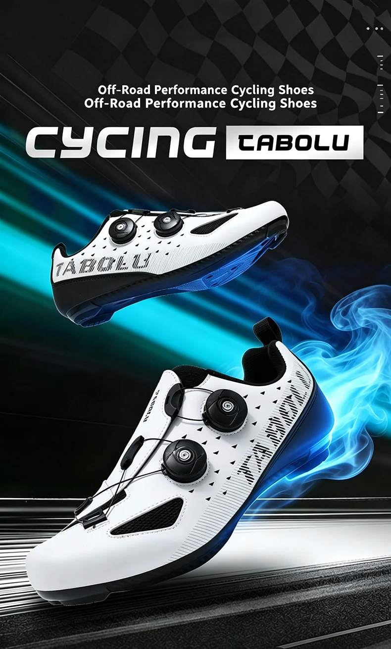 Herren- und Damen-Mountainbike-Schuhe, professionelle atmungsaktive MTB-Schuhe mit harter Sohle, rutschfeste Rennradschuhe. – Detail 6