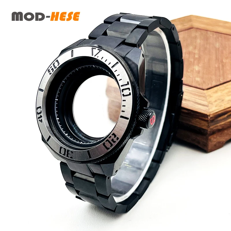 Mod Samurai SRPE Watch Case and Bracelet Set Fit for NH34 NH35 NH36 Movement Sapphire Glass NH35 Watch Case Strap Kits