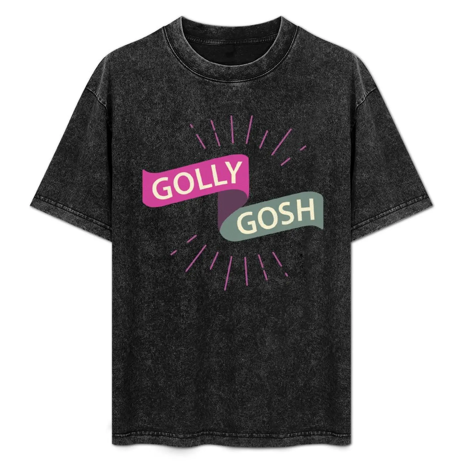 

Golly Gosh Funny English Exclamation T-Shirt custom t shirt summer clothes korean fashion man t shirt oversized t shirts for men