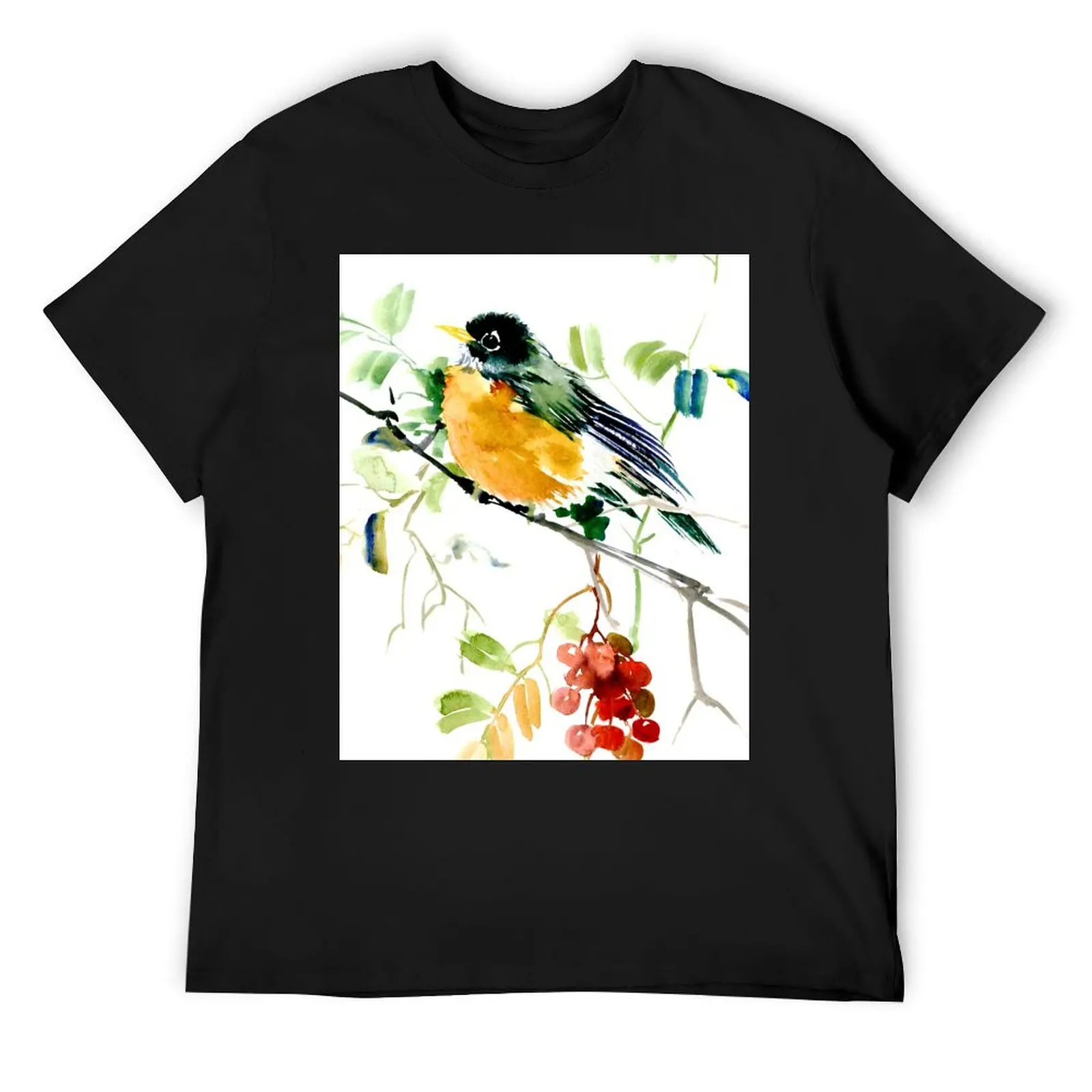 American Robin T-Shirt shirts graphic tee summer tops rapper graphic tees shirts graphic t shirt for men