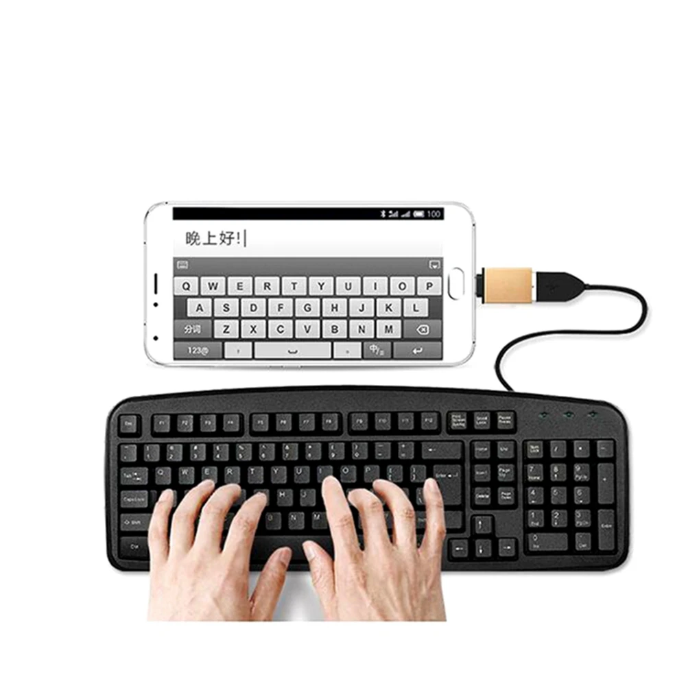 Type C OTG to USB Adapter 3.0 USB-C 3.1 Male ONE Female Data Plug Converter For s8 S9 Note 8