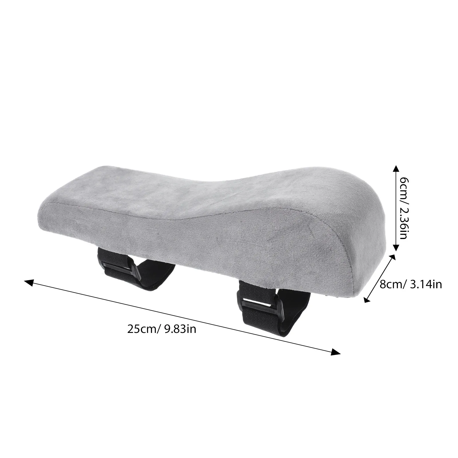 2Pcs Curved Armrest Cushions Office Chair Arm Pads Thick Elevation Pad Ergonomic Support for Gaming Computer - Detail 1