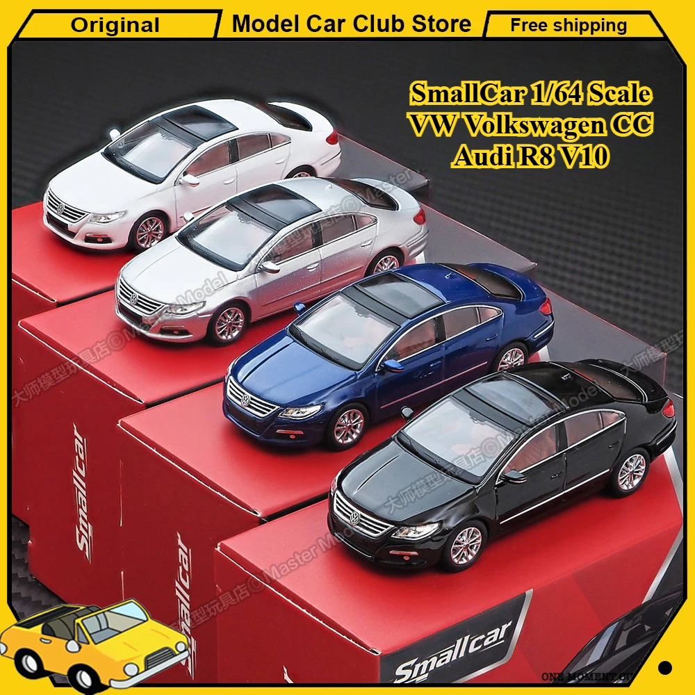 

SmallCar 1/64 Scale VW Volkswagen CC Audi R8 V10 Coupe Performance Masdi Alloy Car Model Rexy Miniature Diecast Collection Toys
