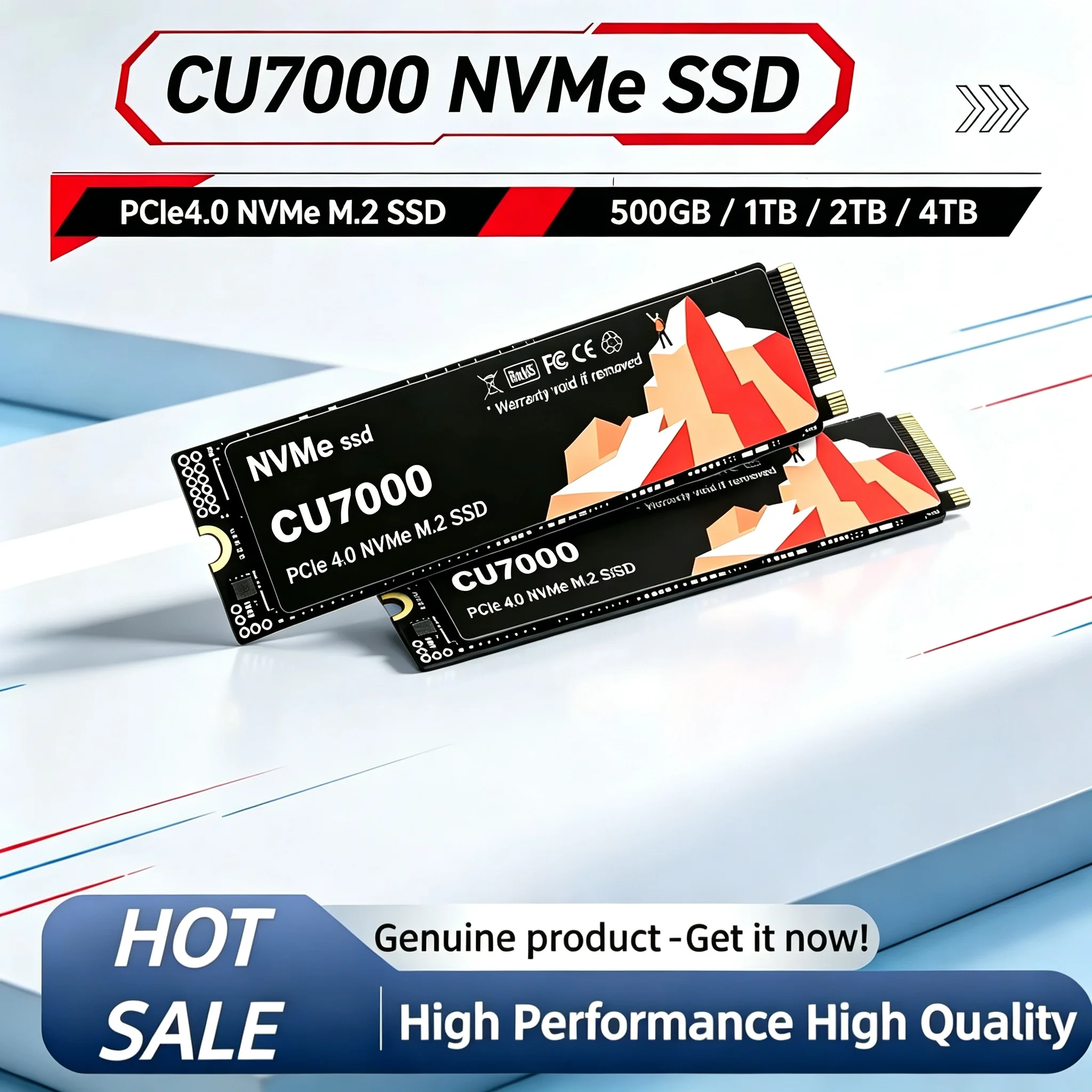 CU7000 500GB-4TB NVMe Hard Disk for Desktop Computers SSD M2 PCIe 4.0 Drive for PS5 Laptop PC OEM Original