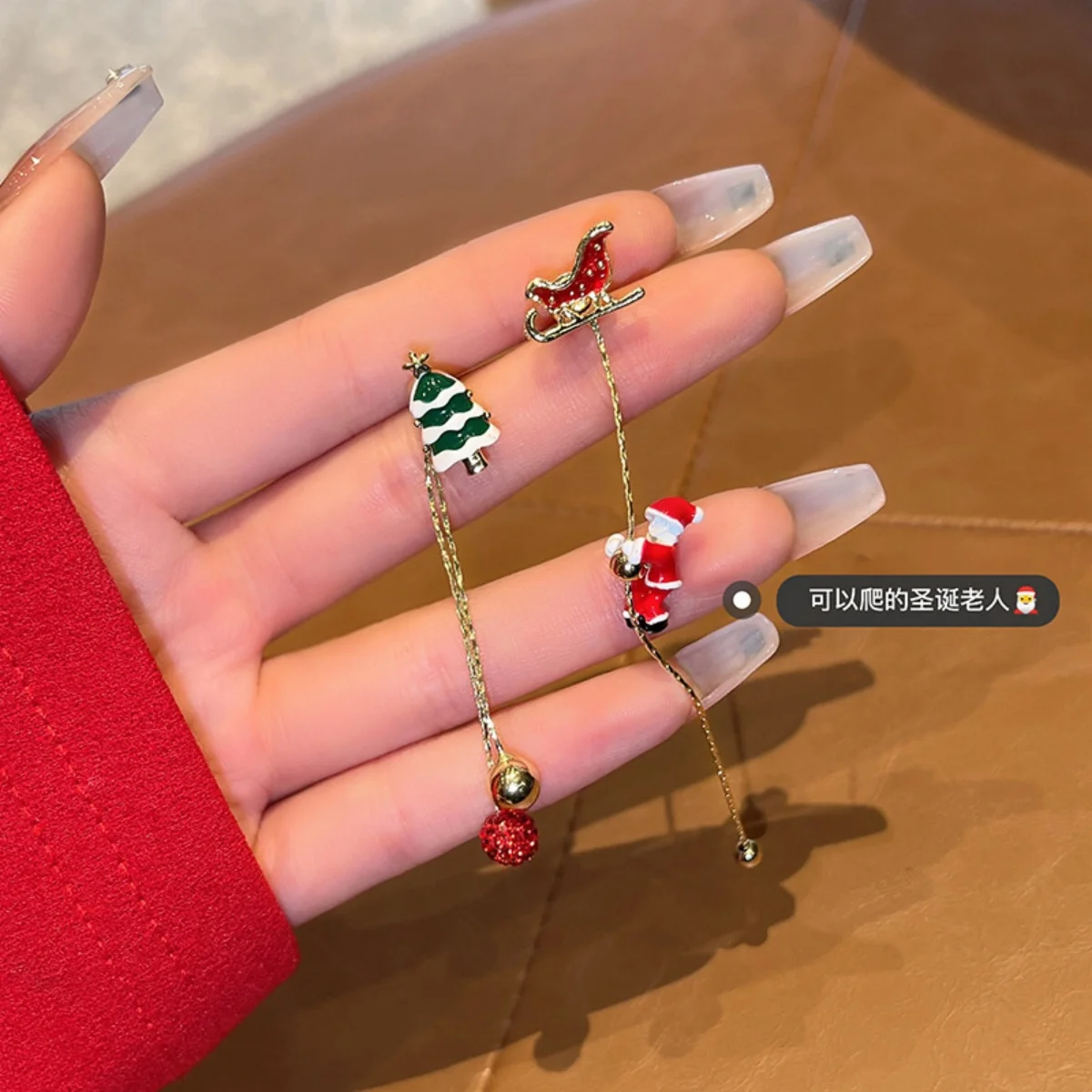 Weihnachten Urlaub Tropfen Ohrringe Baum Schlitten Socke Hut Krabbeln Santa Claus Schneeflocke Fringe Ohrring Weihnachten Schmuck Für Frauen Männer