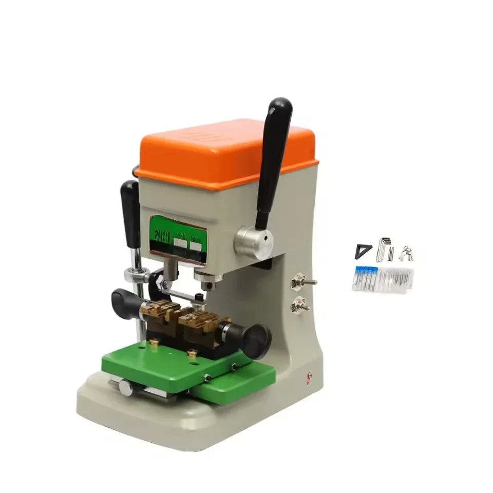 998A vertical and horizontal 2-in-1 functional blank replication metal door key cutting and production machine