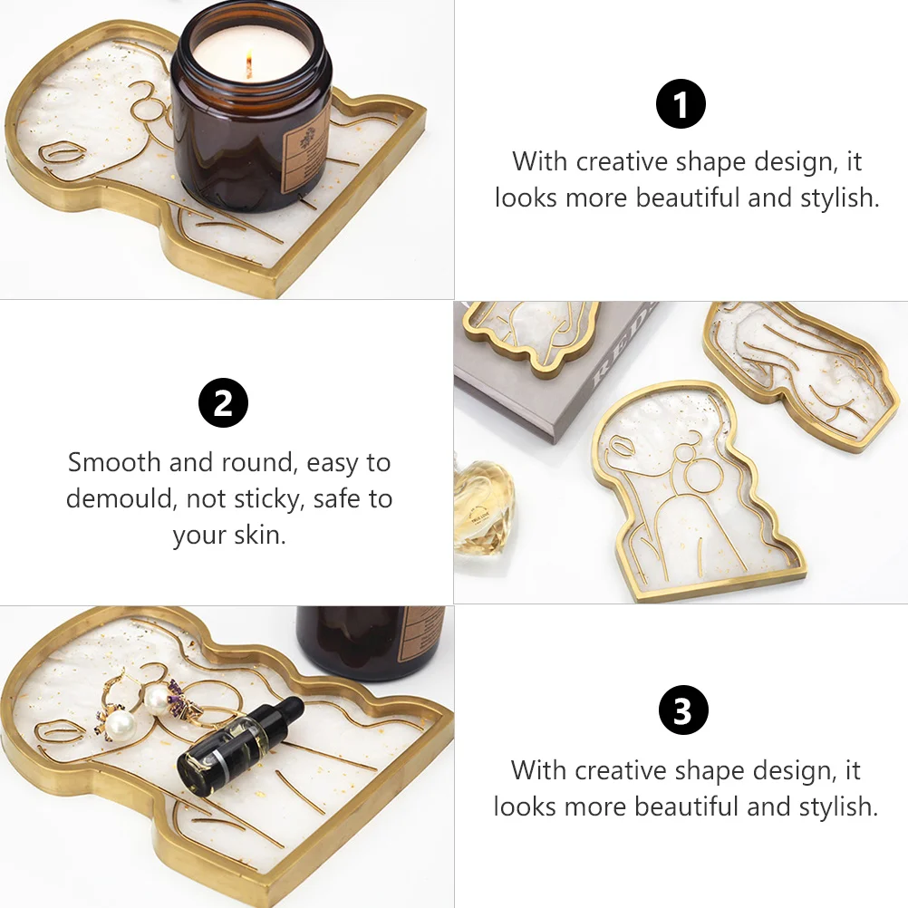 

Silicone DIY Mold Epoxy Fruit Plate Casting Handmade Tray Making Tool Durable Wear-Resistant Creative Storage Tray Mold