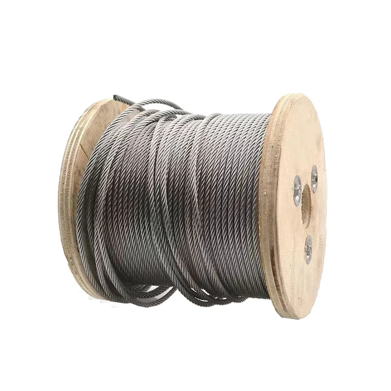 Hot Sale Ss 316 Marine Rope 3Mm 20Mm 22Mm 24Mm 1X19 7X7 7X19 6X19 6X26 19X7 Stainless Steel Wire Rope
