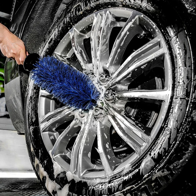 

Car Wheel Cleaning Brush Car Wheel Brush Tire Cleaning Brushes Auto Washing Detailing Brush with Handle Car Accessories