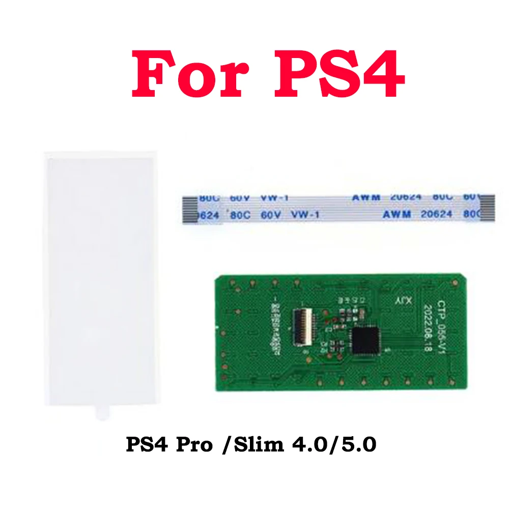 Joystick Controller ทัชแพดสําหรับ PS4 Slim Pro 4.0 5.0 CUH-1000/1100 JDM-030 JDS-040 Gamepad Touch Pad W/Flex Cable