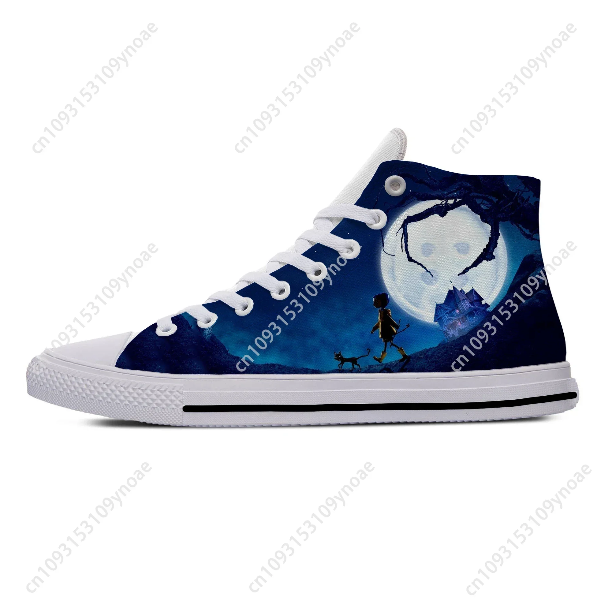 Hot Coraline Anime Cartoon Manga Movie Horror Casual Shoes High Top Breathable Men Women Sneakers Lightweight Latest Board Shoes