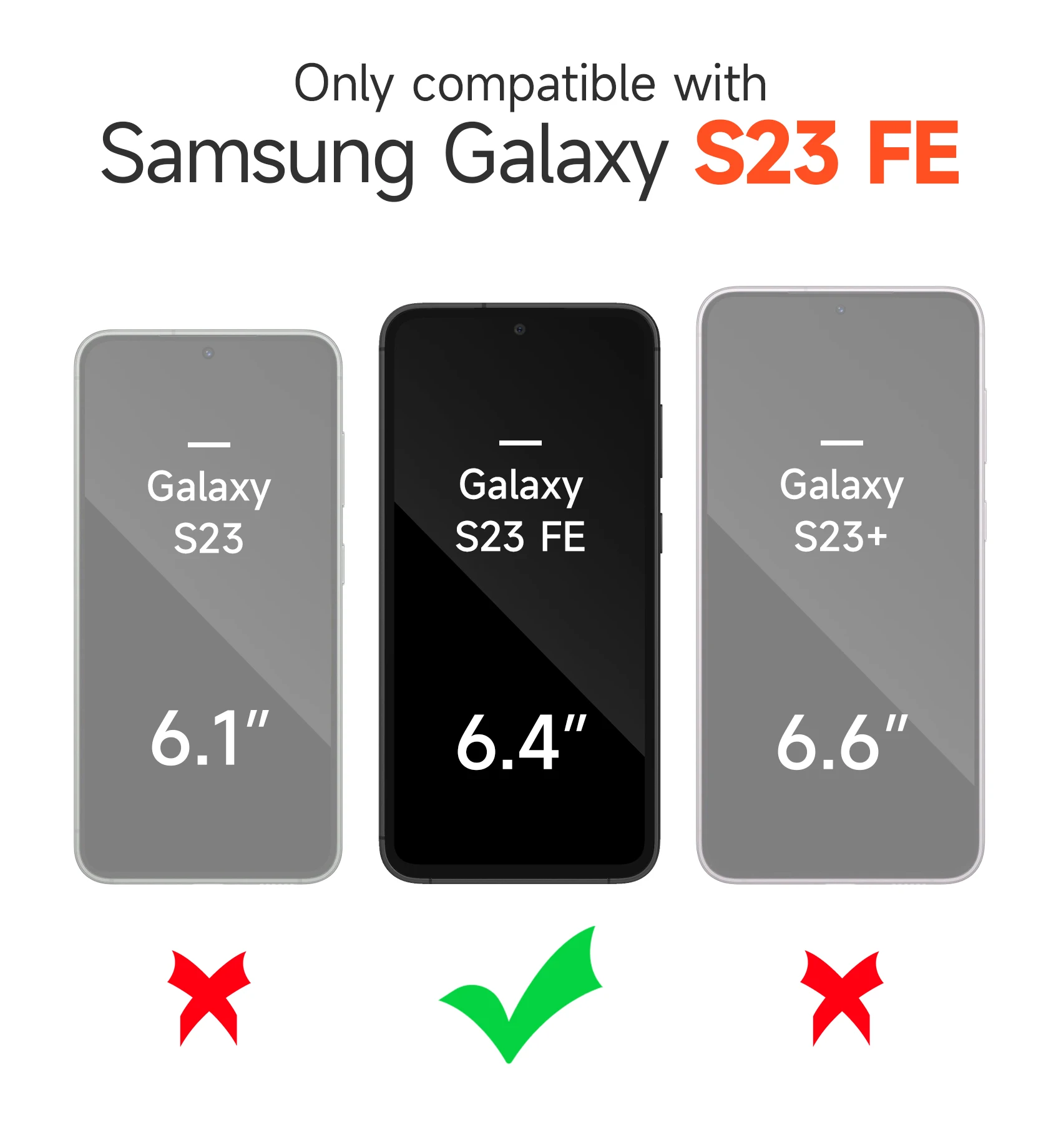 For Samsung Galaxy S23 FE Case Compatible with MagSafe 360Full-Body Dual Layer Rugged Shockproof Magnetic Case with Camera Stand