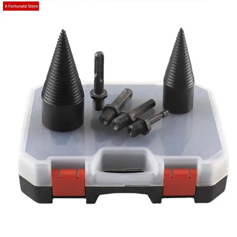

6PCSSSSSS Wood-Splitting Drill And Wood-Splitting Device Set 32/42Mm Steel With Split Woodworking Tools
