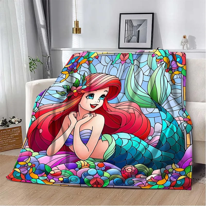 

31 Style Mermaids Cartoon flannel blanket. Four seasons blanket.for sofa, beds, living room,Warming travel picnic blankets gifts