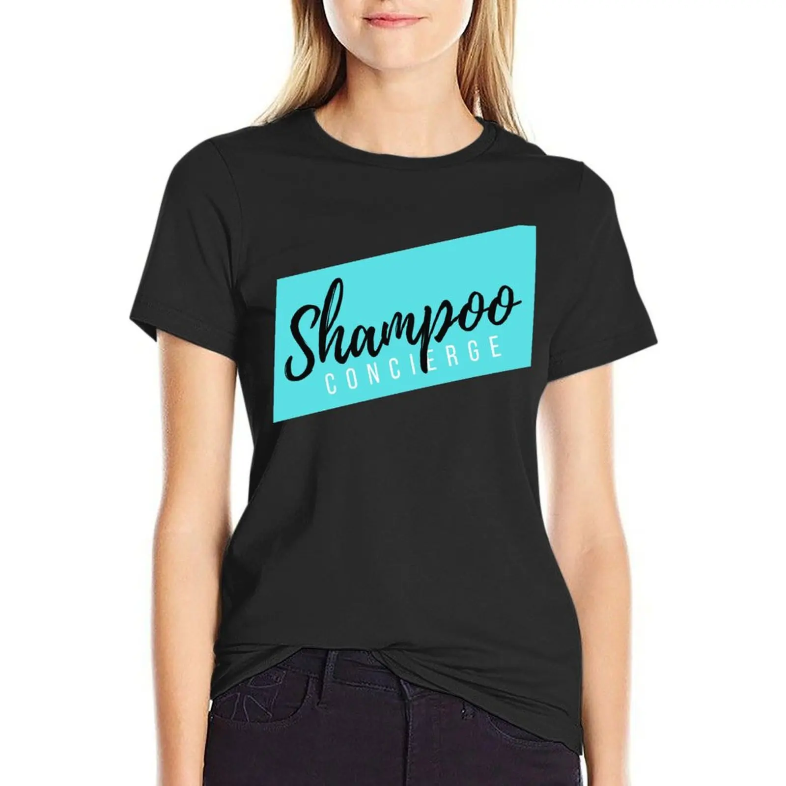 

Shampoo Concierge T-Shirt korean fashion lady clothes animal print anime clothes t shirts for Women loose fit