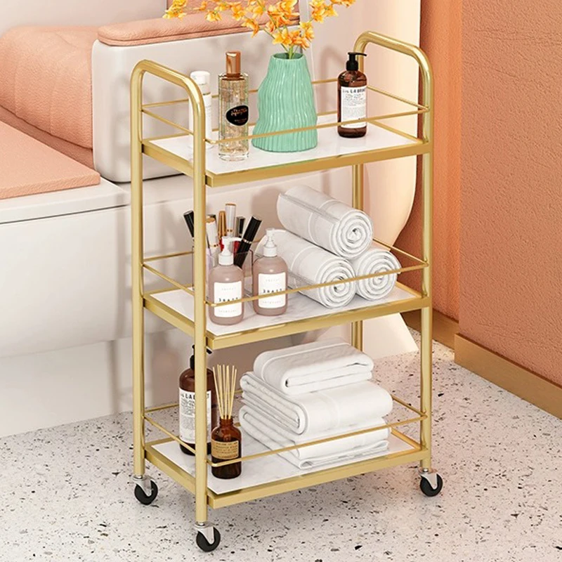 Makeup Utility Salon Trolley Storage Luxury Cart Medical Salon Trolley Tattoo Simple Carrello Attrezzi Salon Furniture BL5ST