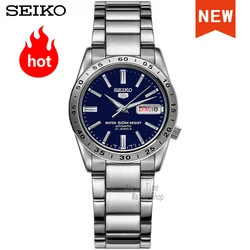 Seiko-メンズ5自動時計、高級ブランド、防水、スポーツ、男性用