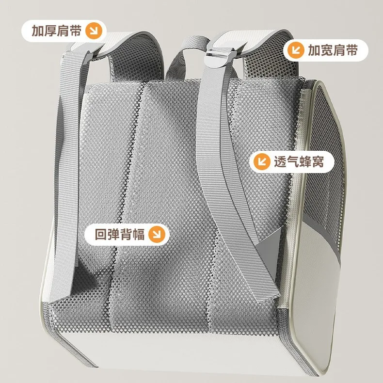 Mochila para llevar gatos transpirable y anti estrés