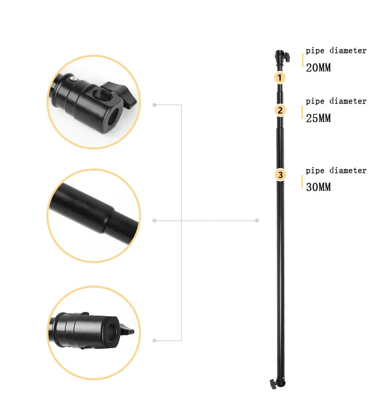 Background Stand with Swivel Caster Wheels 2.8 Stainless Steel Light Stand 3M Telescopic Cross Bar Banner Stand