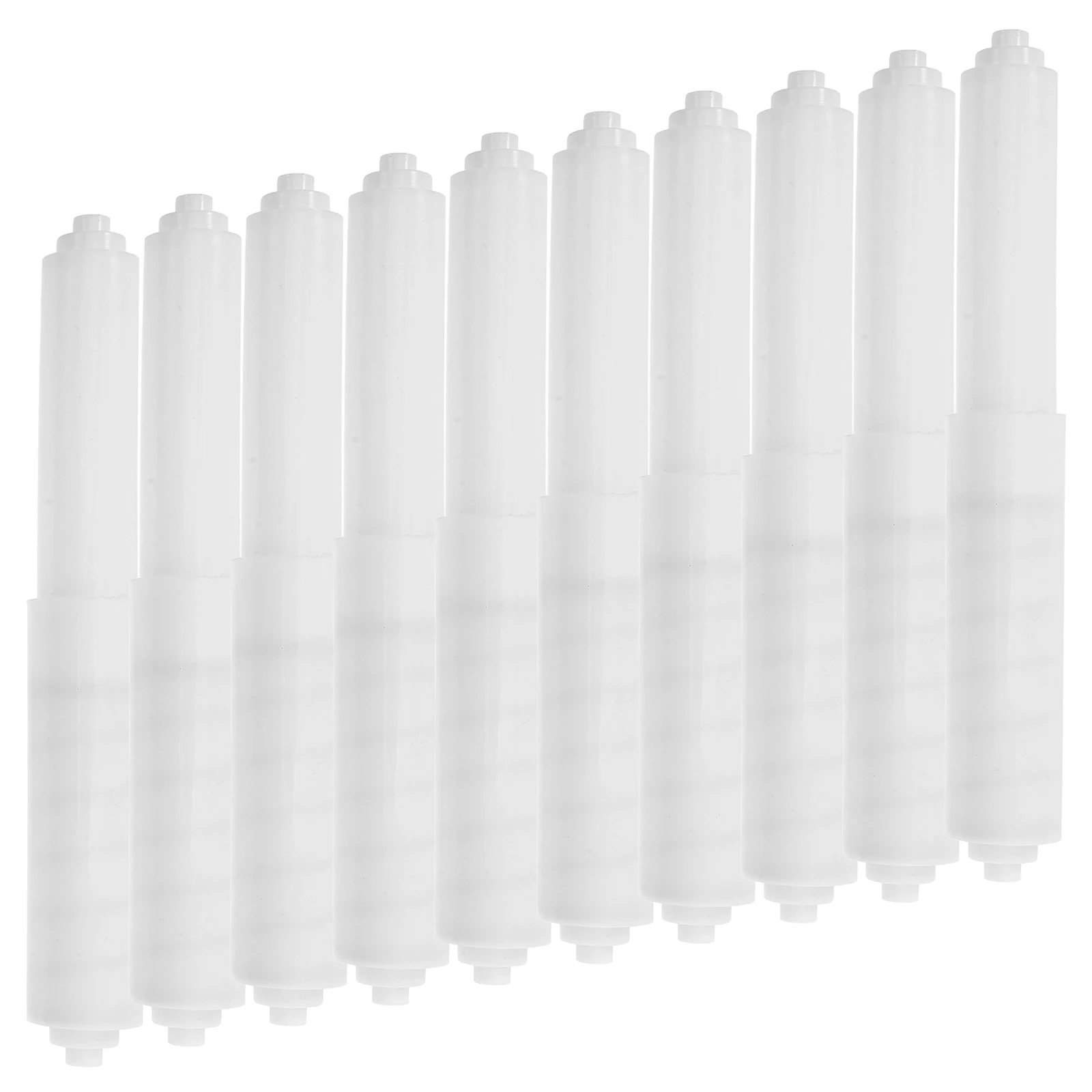 

10pcs Stainless Steel Telescopic Toilet Paper Holder Plastic Rod Center Axle Design Easy Adjustment Bathroom Home Hotel