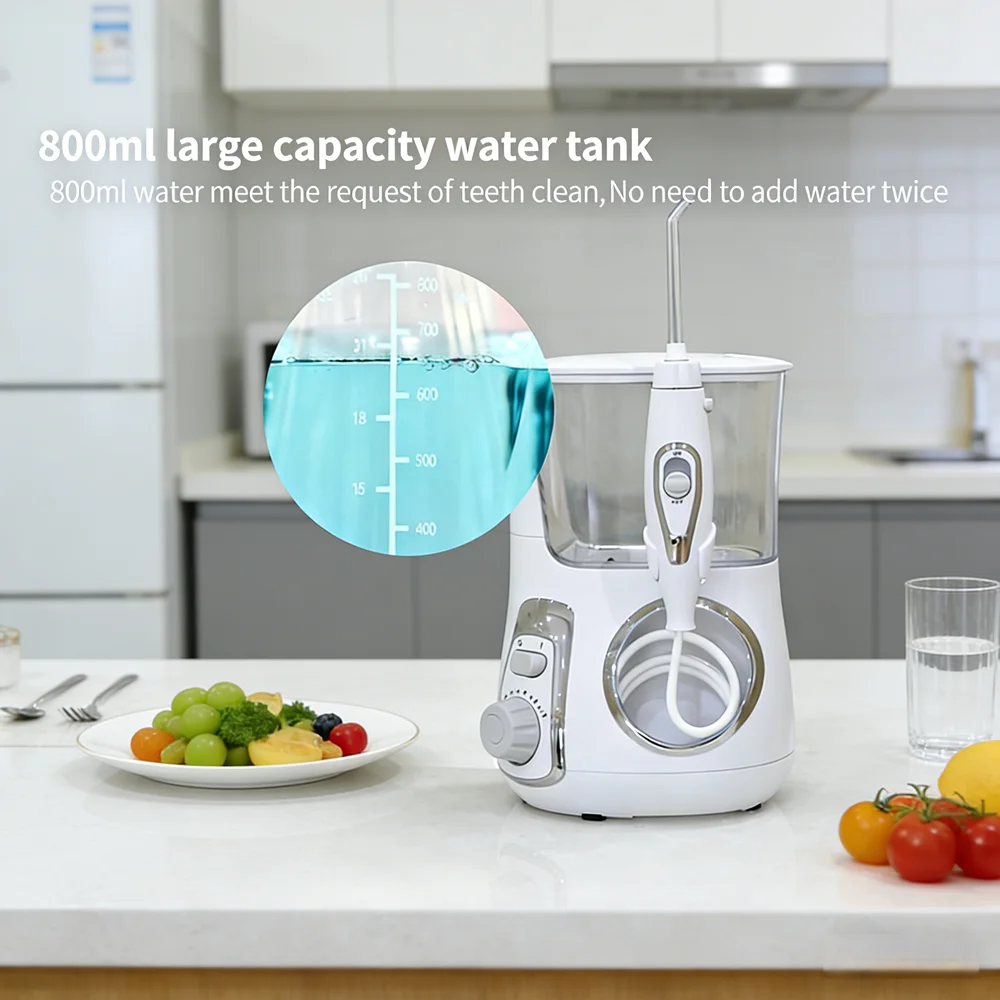 

Электрический ирригатор для полости рта на 10 режимов, 800 мл, для глубокой чистки зубов, помогает предотвращать кариес