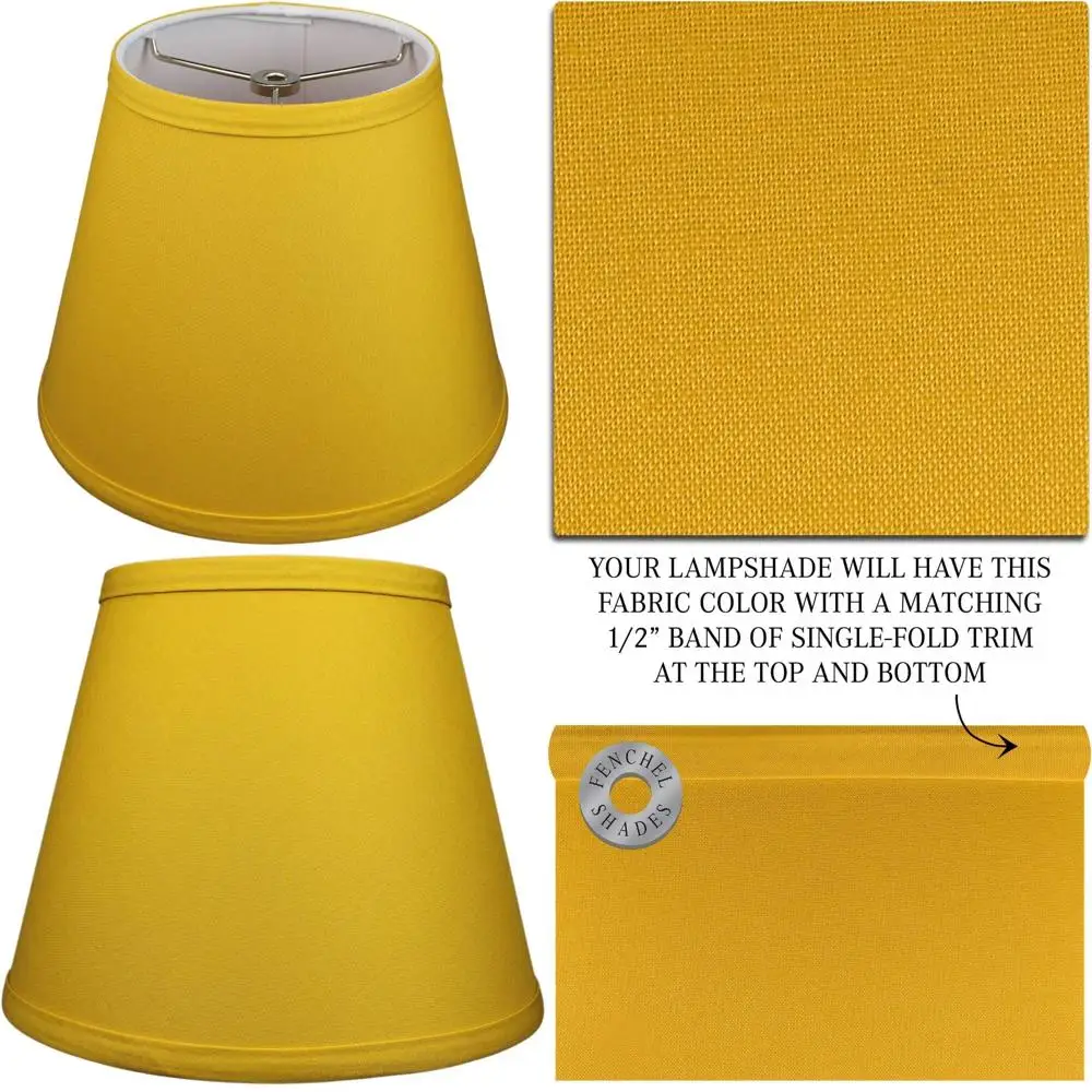 

Round Lampshade 6 Top x 10 Bottom x 8 Slant Height with 0.4 Spider Attachment for Ceiling Fixtures