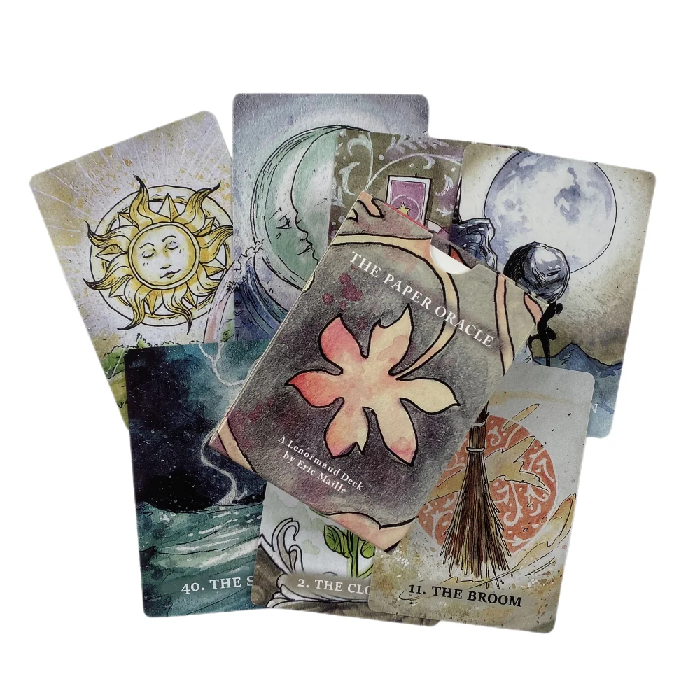 Tanis Lenormand Oracle Cards Tarot Divination Deck English Vision Edition Board Playing Game For Party