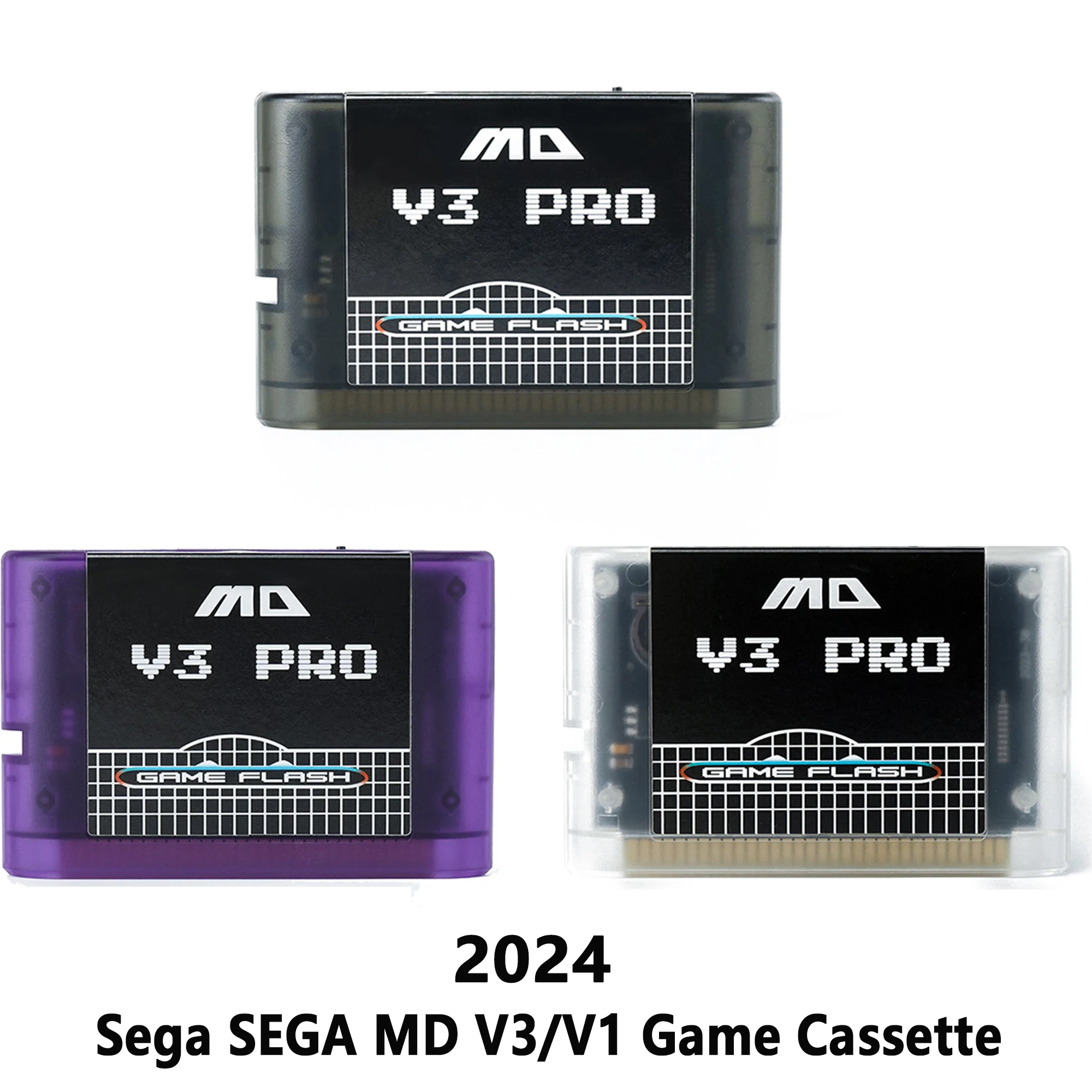 For Mega Drive V3/V1 Pro Version 3000 MD Game Cassette 3000 in One Flash Card with 8GB TF Card for SEGA Mega Drive Cartridge