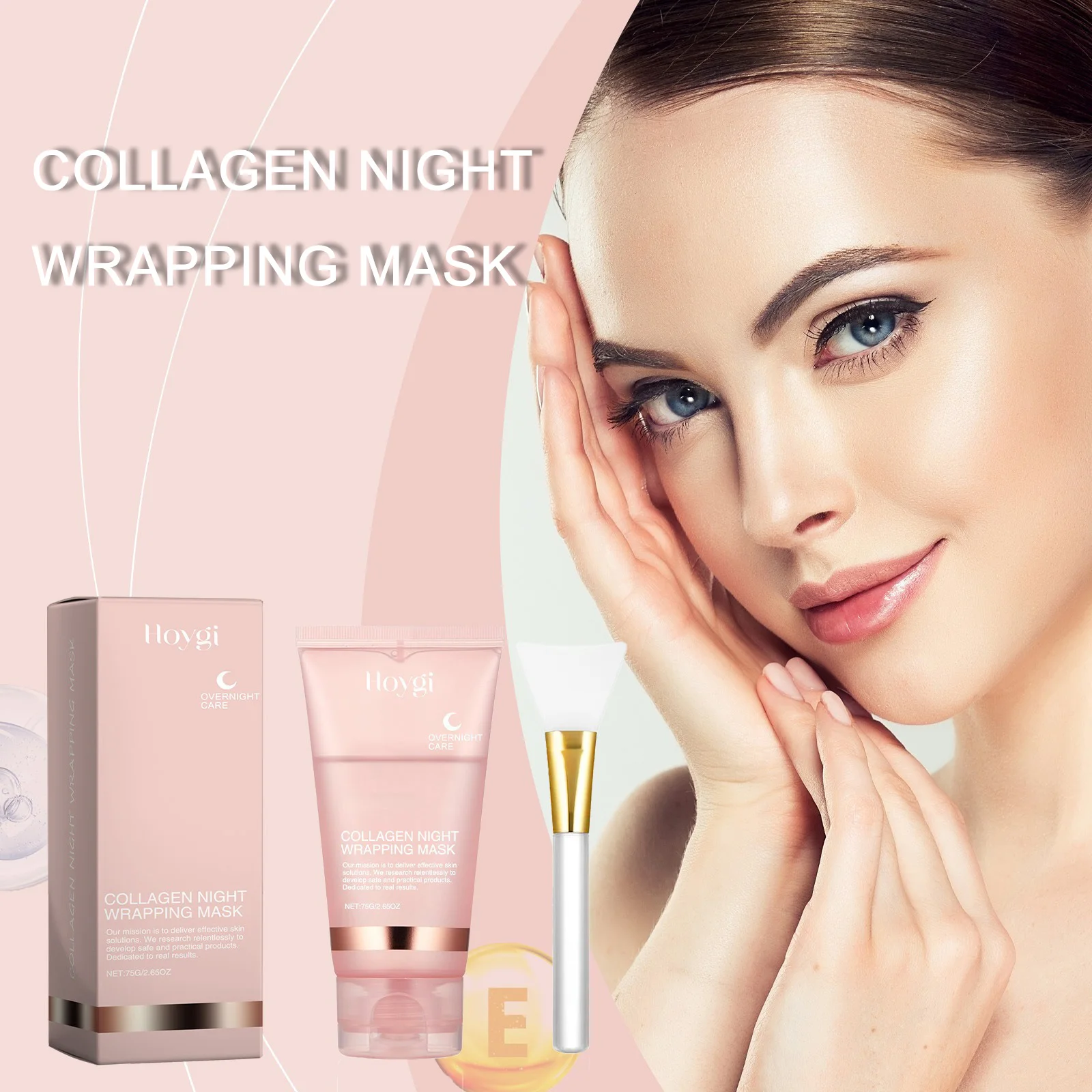75ml Collagen Mask Baby Collagen Glow Mask Collagen Peel Off Mask Korean Face Mask Make Glowy Skin Skin Elasticity Firming Wrink image 2