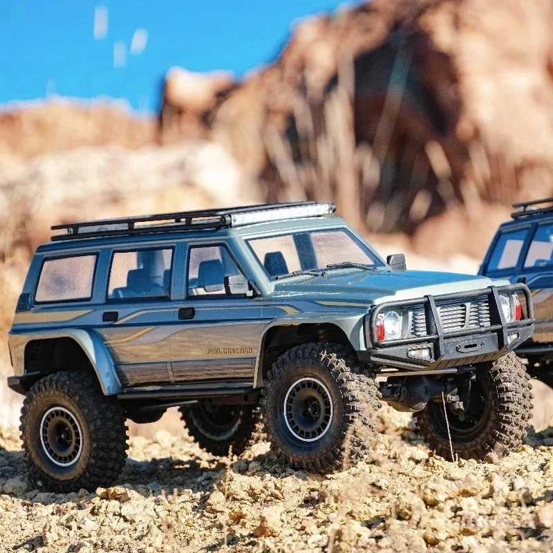 Yikong yk4107 1/10 rc elétrico com tração nas quatro rodas, trava diferencial de velocidade dupla, escalada com faixas, carro off-road, brinquedo de controle remoto