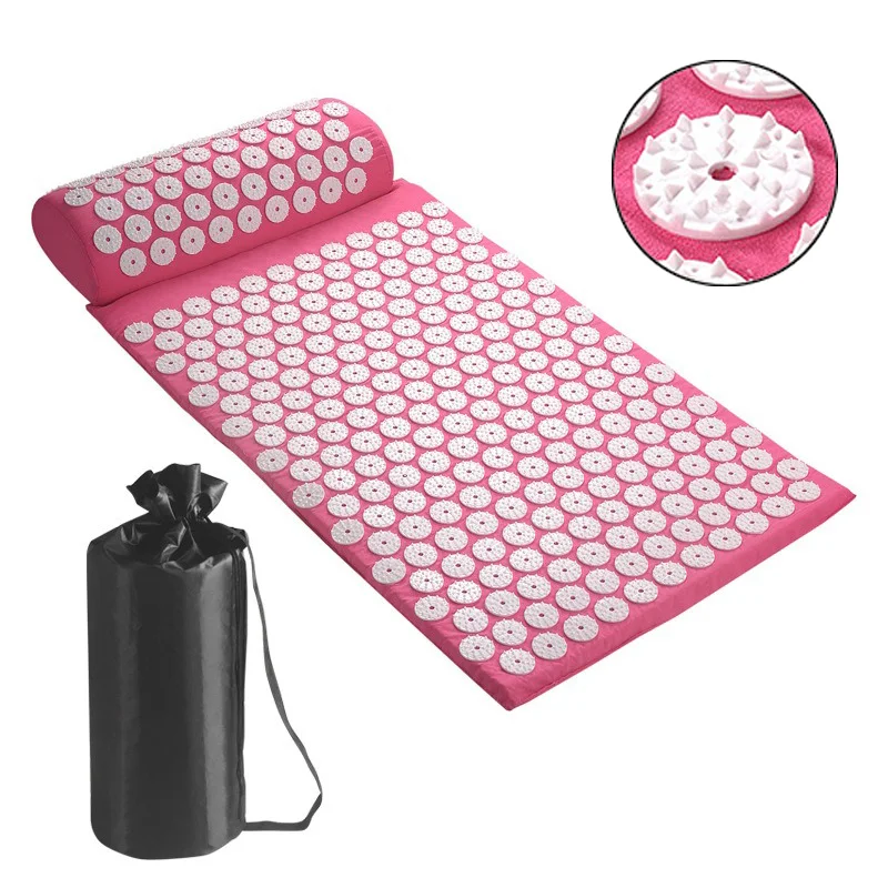 

nail mat acupressure shakti mat with needles Massage Pad Neck, Back, and Foot Cushion Yoga Relieve Pain Relax muscle AMD001