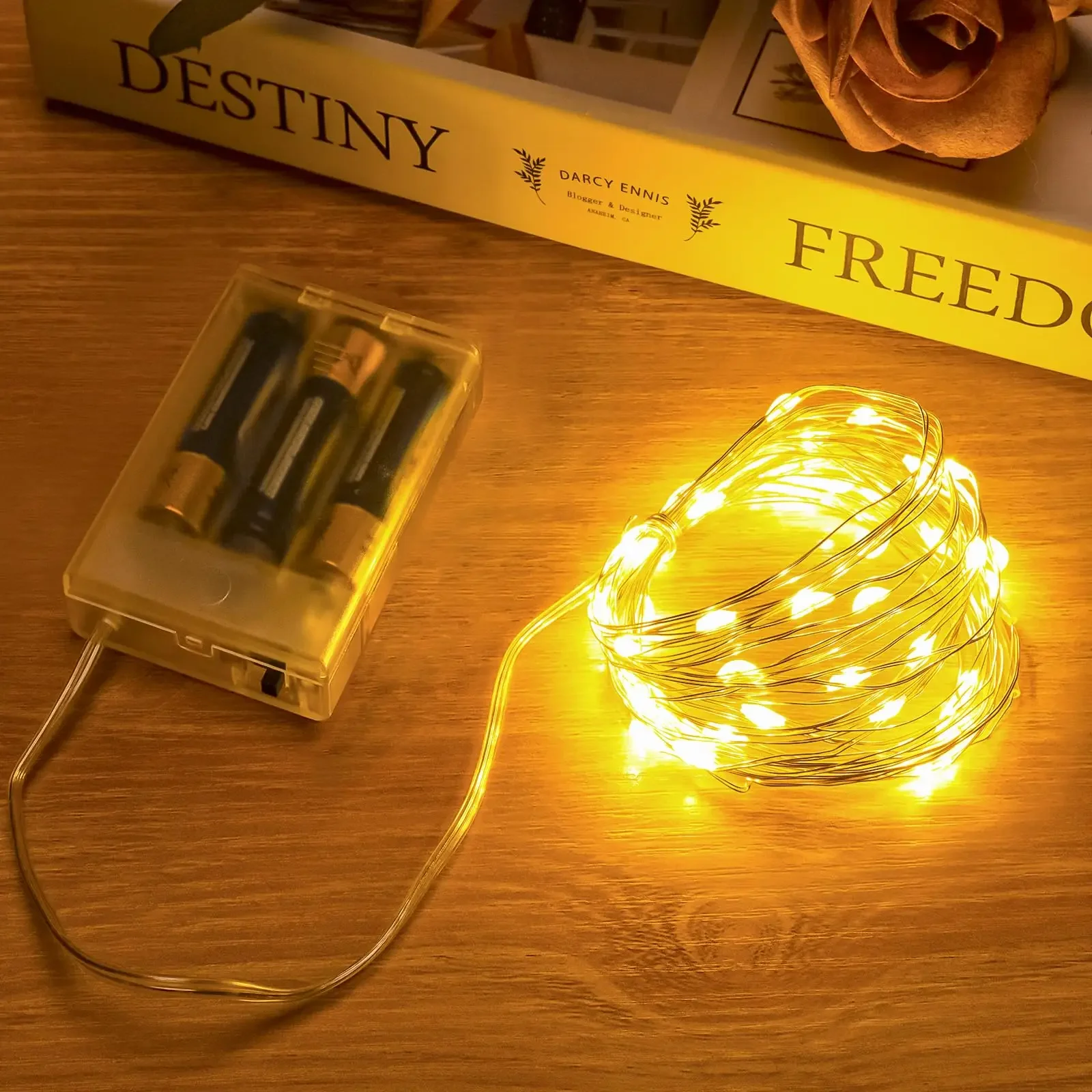 10Pcs 5Meters 150ft Copper Wire LED String Lights for Christmas Tree Wedding Party Fairy Garland Holiday Lighting Decoration