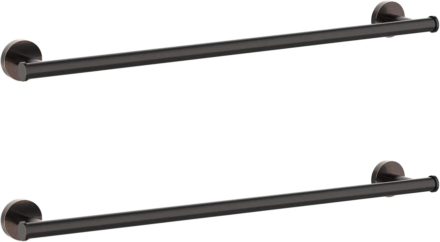 

2-Piece Oil Rubbed Bronze Towel Bar Set, 24' Bathroom Wall Mount Towel Rack